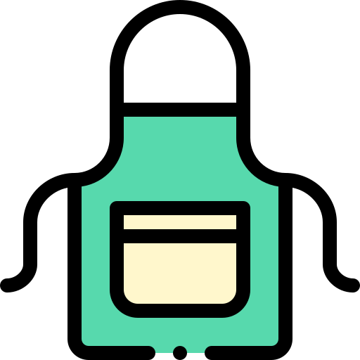 grembiule Detailed Rounded Lineal color icona