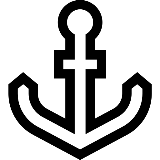 kotwica Basic Straight Lineal ikona