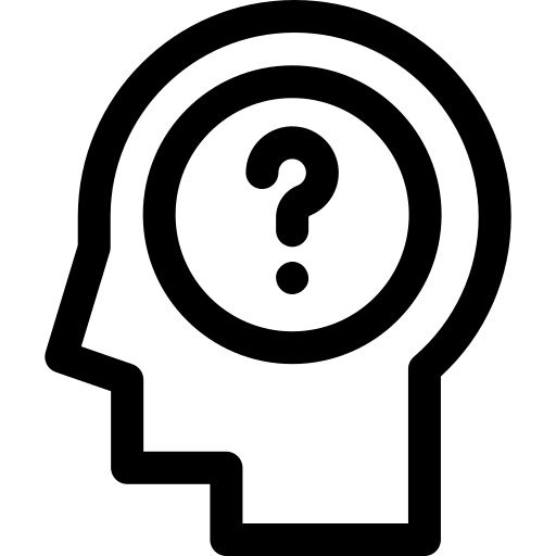 confusion Basic Rounded Lineal Icône