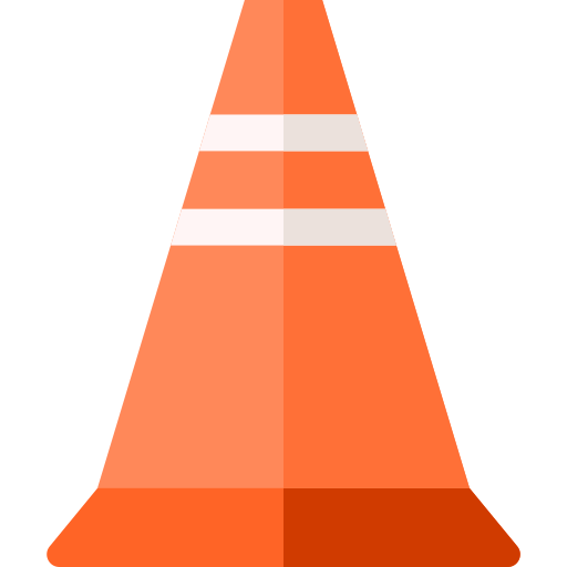 Cone Basic Straight Flat icon