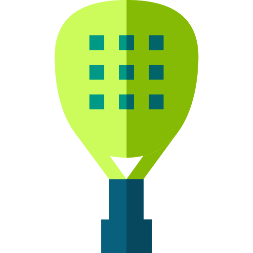 Padel Basic Straight Flat icon