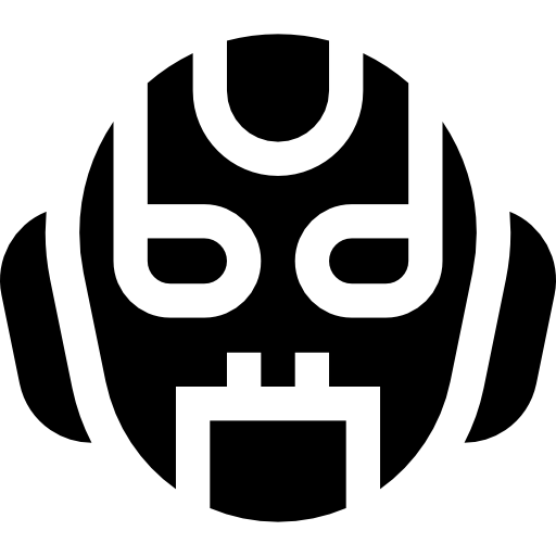 Mask Basic Straight Filled icon