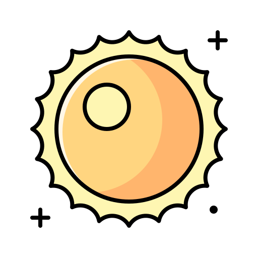 Sun bqlqn Lineal Color icon