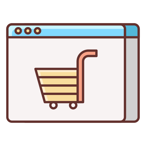 shopping en ligne Flaticons Lineal Color Icône