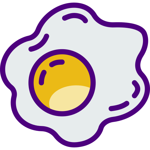 Fried egg prettycons Lineal Color icon