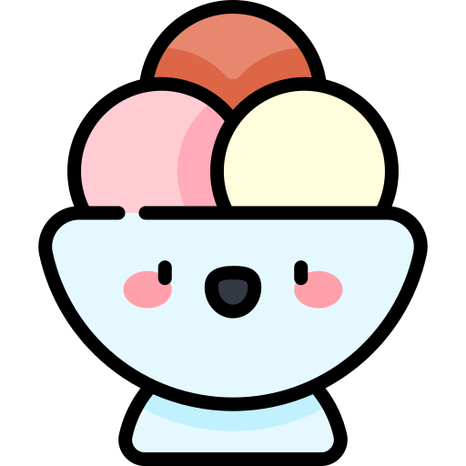 eiscreme Kawaii Lineal color icon