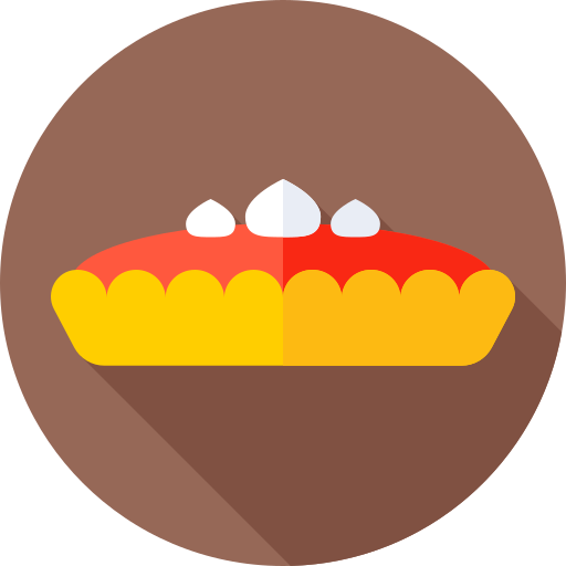 Pie Flat Circular Flat icon