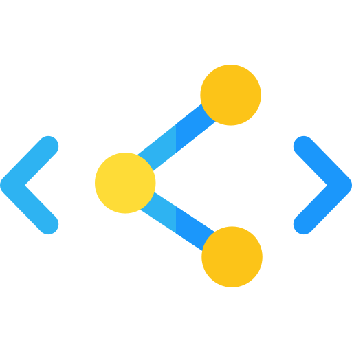 dzielenie się Basic Rounded Flat ikona