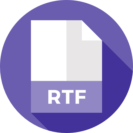 rtf Flat Circular Flat иконка