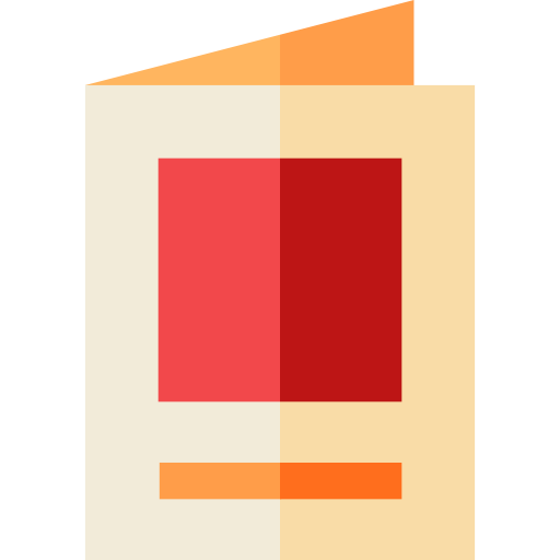 postkarte Basic Straight Flat icon