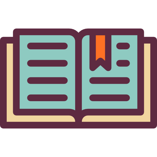 Book Detailed Rounded Lineal color icon