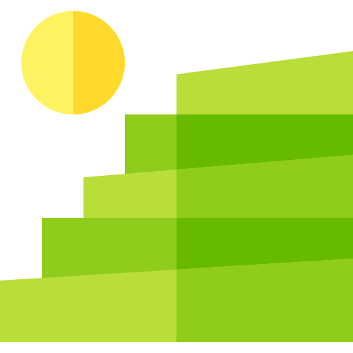 Terraços Basic Straight Flat Ícone