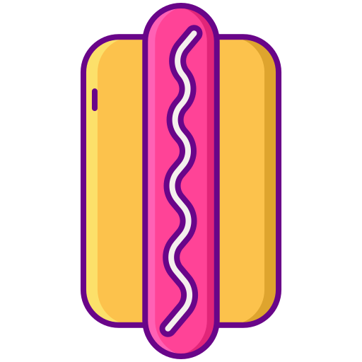 hot-dog Flaticons Lineal Color Icône