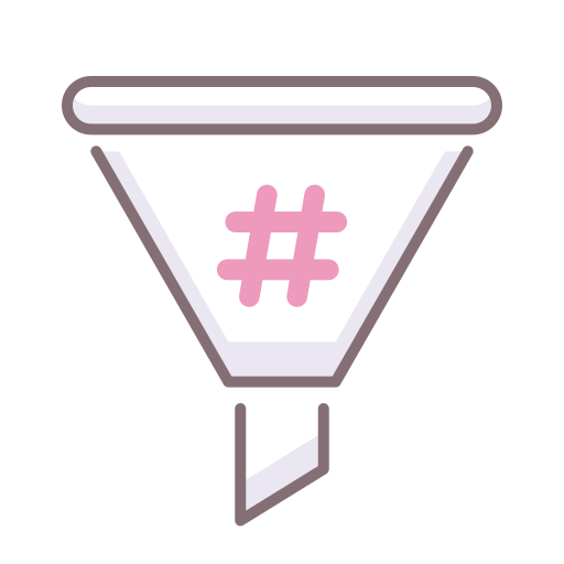 hashtag Flaticons Lineal Color icon