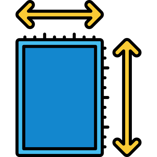 la mesure Flaticons Lineal Color Icône