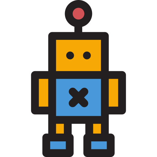 Robot Detailed Rounded Lineal color icon