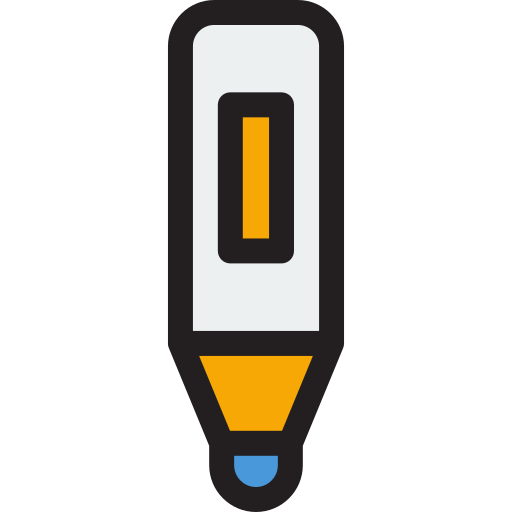 Thermometer Detailed Rounded Lineal color icon