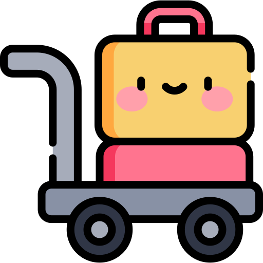 gepäckwagen Kawaii Lineal color icon