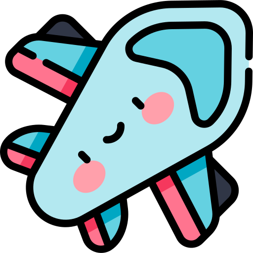 flugzeug Kawaii Lineal color icon