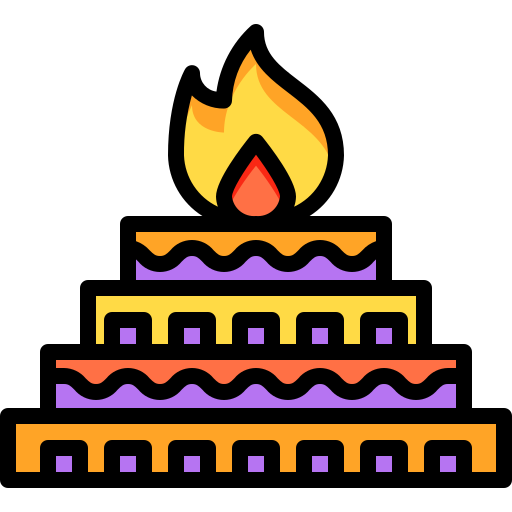 Candle Justicon Lineal Color icon