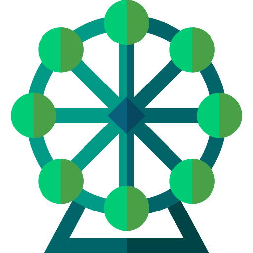 Roda gigante Basic Straight Flat Ícone