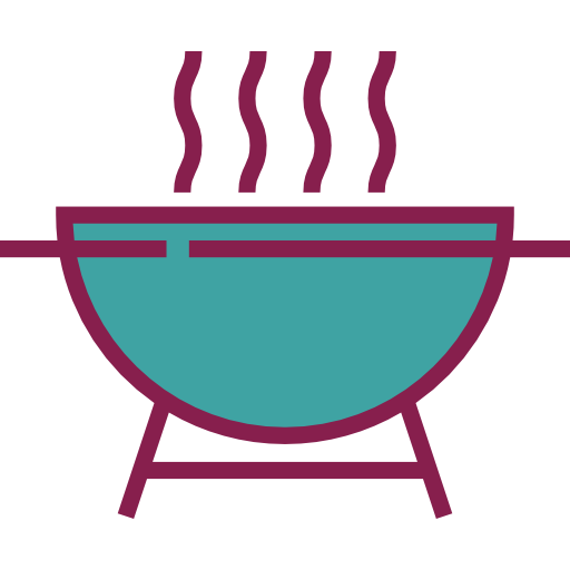 Barbecue Detailed Straight Lineal color icon