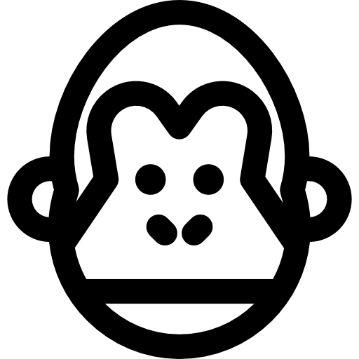 Monkey Basic Rounded Lineal icon