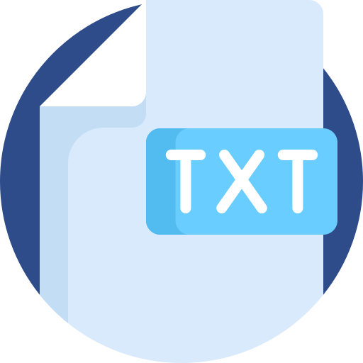 txt Detailed Flat Circular Flat icon