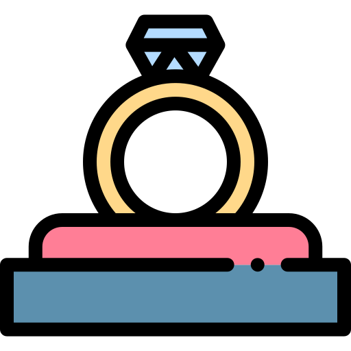 Ring Detailed Rounded Lineal color icon