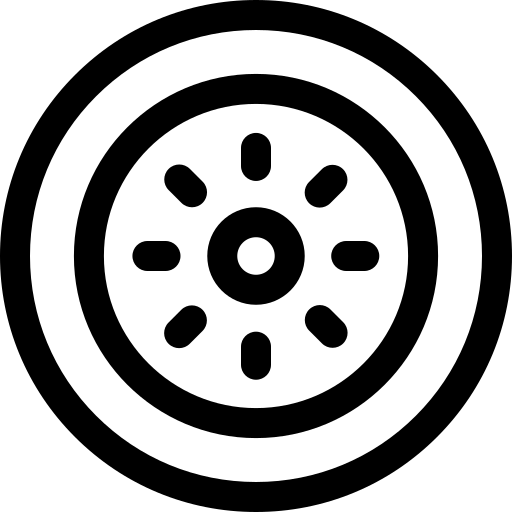 roda Basic Rounded Lineal Ícone