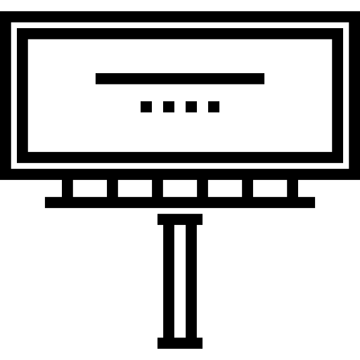 Рекламный щит Detailed Straight Lineal иконка