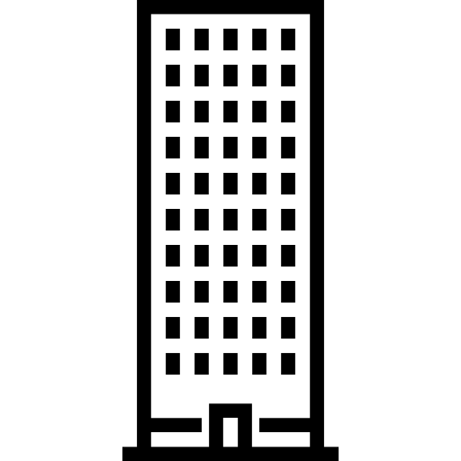 Небоскреб Detailed Straight Lineal иконка