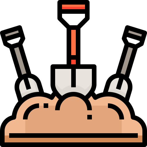 Shovels Justicon Lineal Color icon