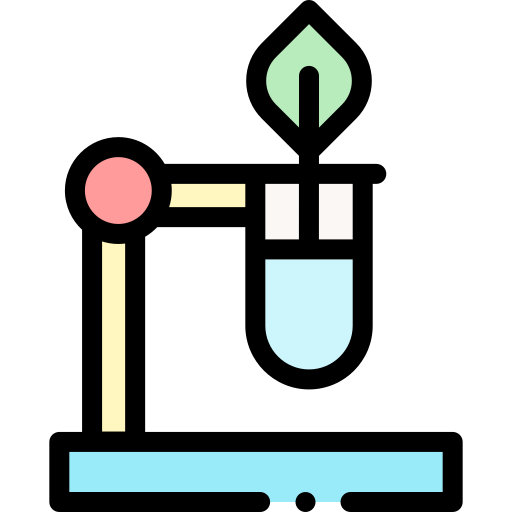 Test tube Detailed Rounded Lineal color icon