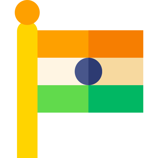 indien flagge Basic Straight Flat icon