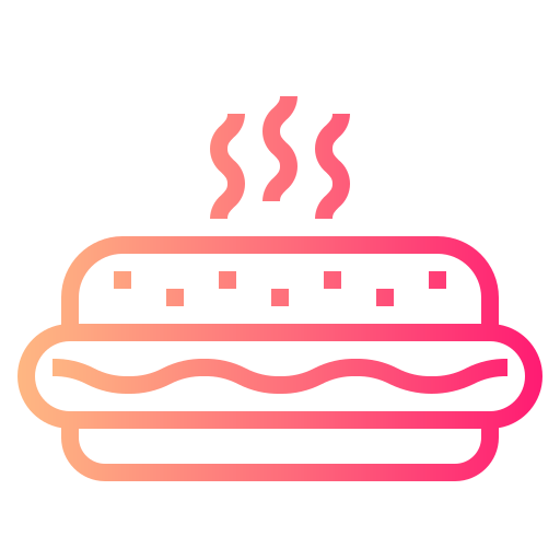 hot dog Smalllikeart Gradient icona