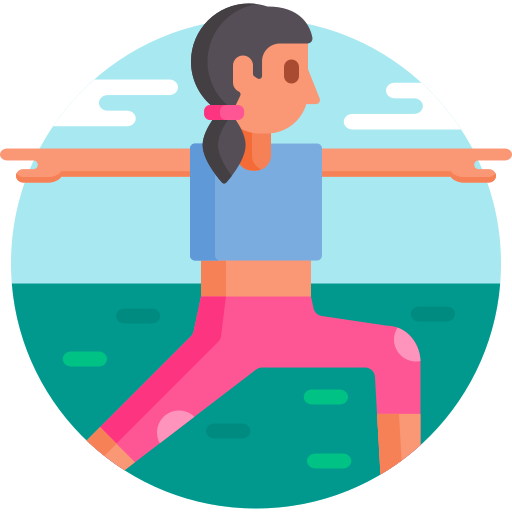 yoga Detailed Flat Circular Flat icon