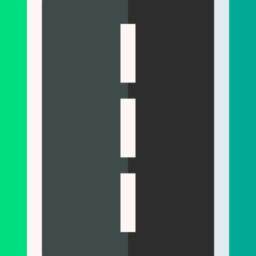 Road Basic Straight Flat icon