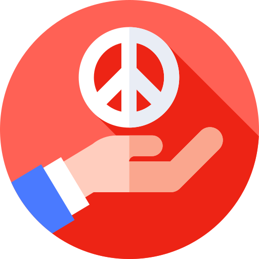 Peace Flat Circular Flat icon