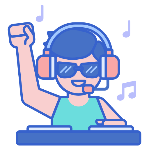 dj Flaticons Lineal Color icoon