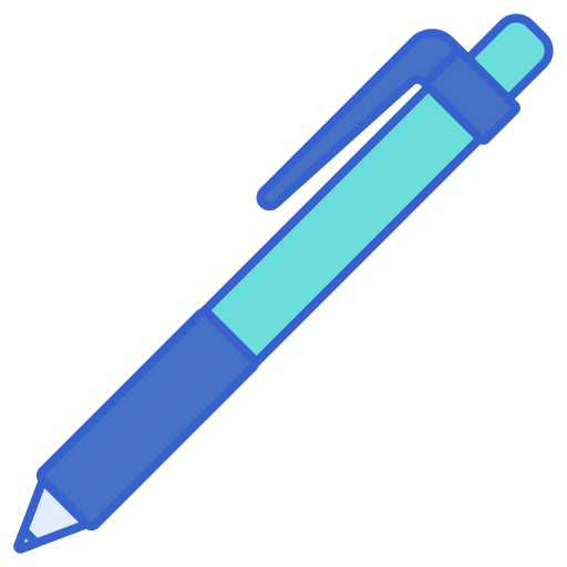 Pen Flaticons Lineal Color icon