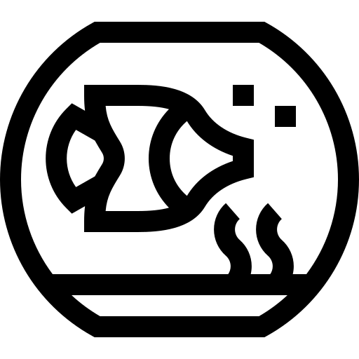 vissenkom Basic Straight Lineal icoon