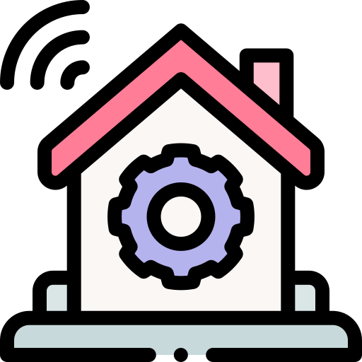 haus Detailed Rounded Lineal color icon