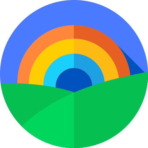 虹 Flat Circular Flat icon