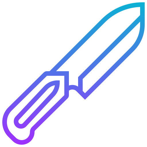 Knife Meticulous Gradient icon