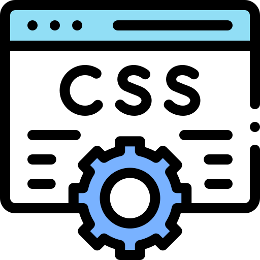 css Detailed Rounded Lineal color icon