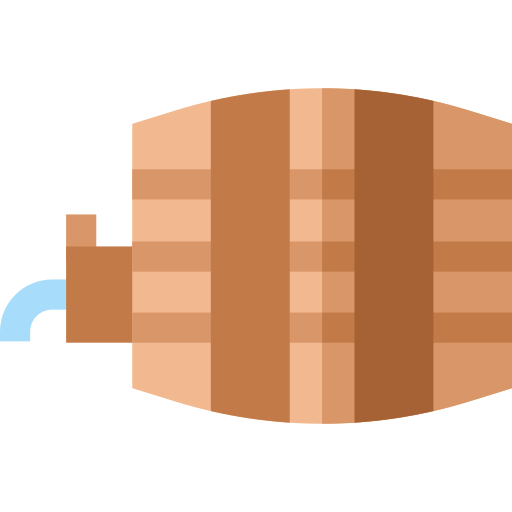 barril Basic Straight Flat Ícone