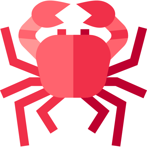 Crab Basic Straight Flat icon