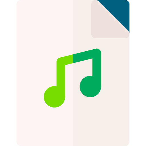 音楽ファイル Basic Rounded Flat icon