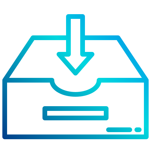 Inbox xnimrodx Lineal Gradient icon